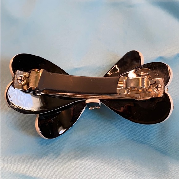 Handmade hair bow tie clip - Picture 3 of 4